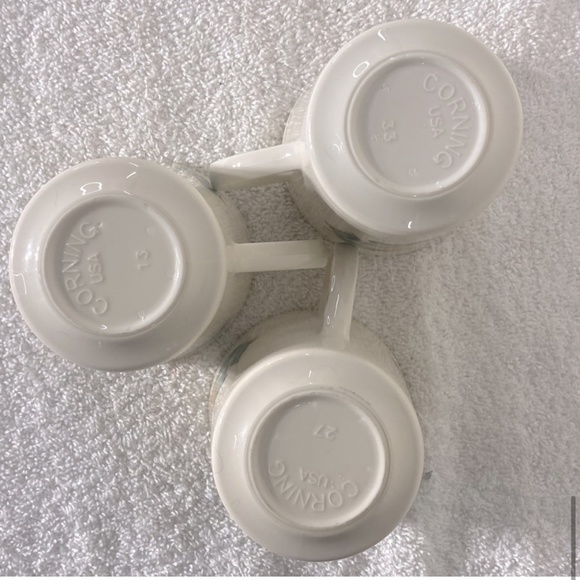 Vintage Corningware Abundance Fruit Pattern Coffee Cups x3 - Picture 7 of 8